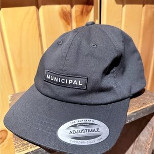 Municipal Black Adjustable Hat-new